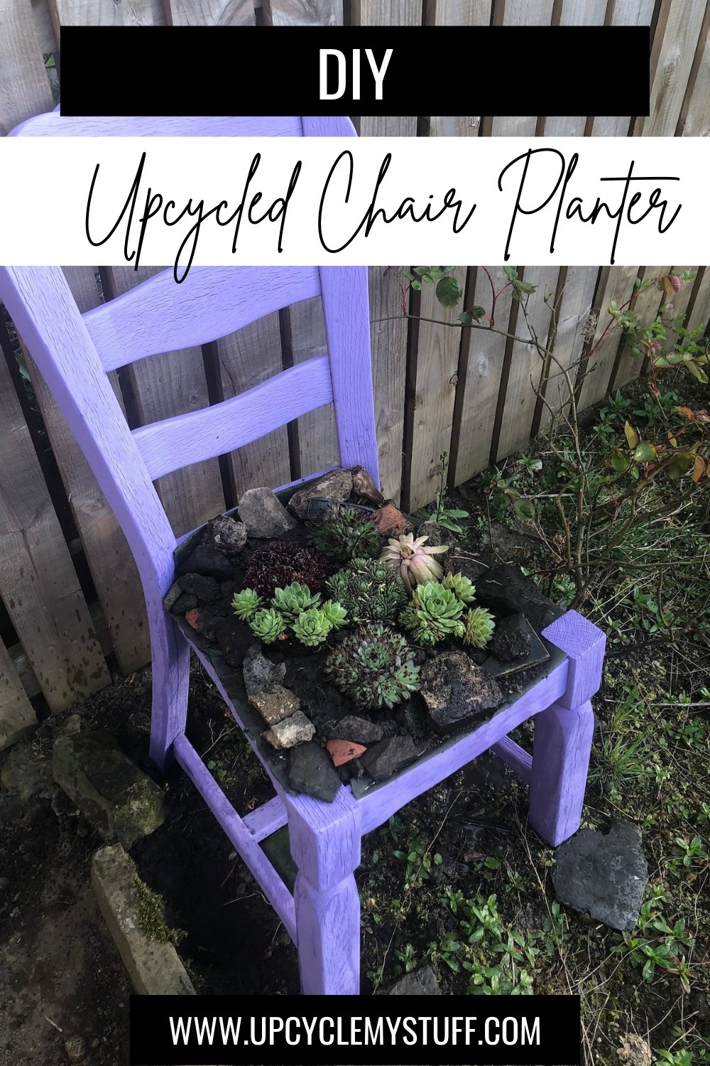 DIY Upcycled Chair Planter: Two Ways - Upcycle My Stuff