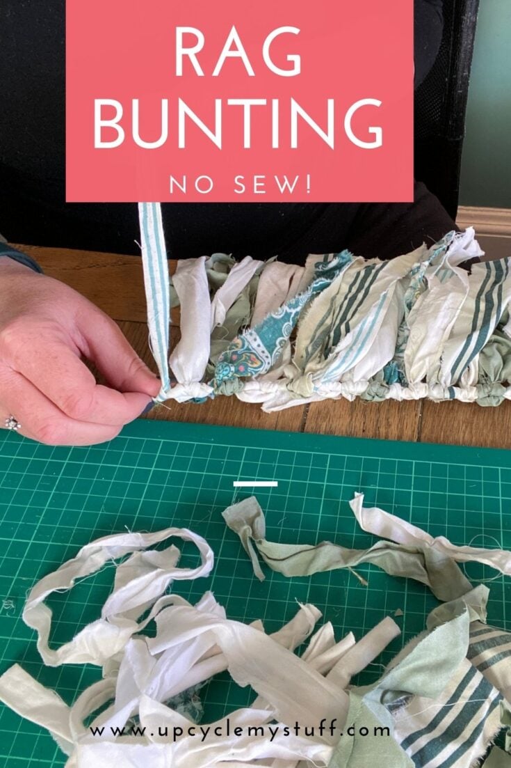 Easy No Sew Rag Bunting Video Tutorial Upcycle My Stuff easy-no-sew-rag-bunting-video-tutorial-upcycle-my-stuff