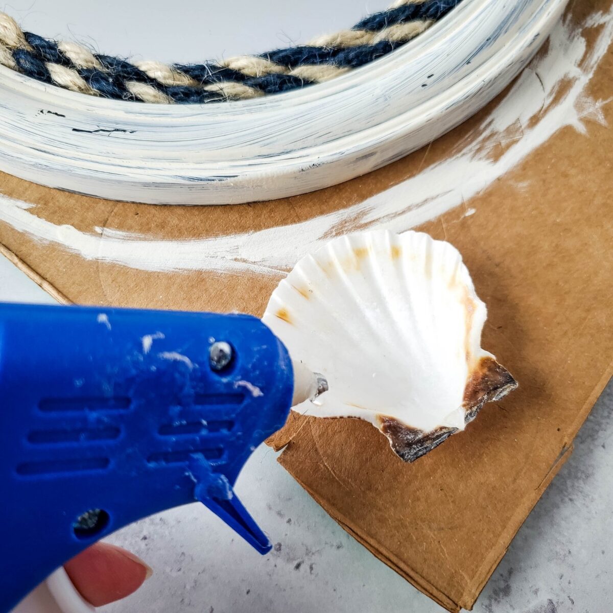 DIY Seashell Mirror - Upcycle My Stuff